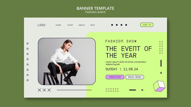 Fashion Event Template Design – Free Download