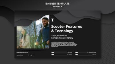 High-Quality Scooter Banner Template – Download Free Stock Photo