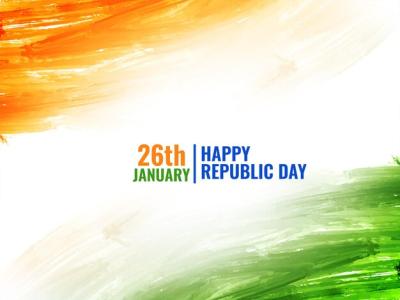 Modern Indian Flag Watercolor Background for Republic Day – Free Download