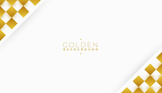 Elegant White Banner with Abstract Golden Design Vector – Free Download