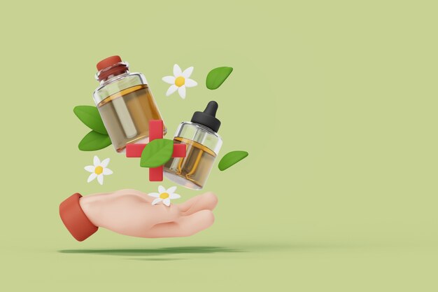 Alternative Medicine 3D Illustration – Free Download