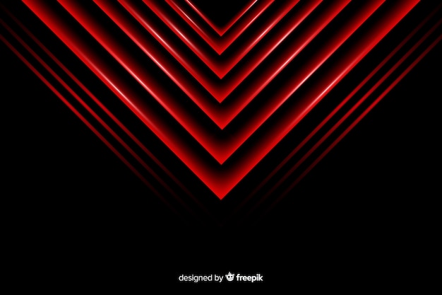 Geometric Red Triangle Lights Background – Free Download