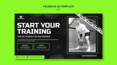 Gym and Fitness Social Media Promo Template – Free Download