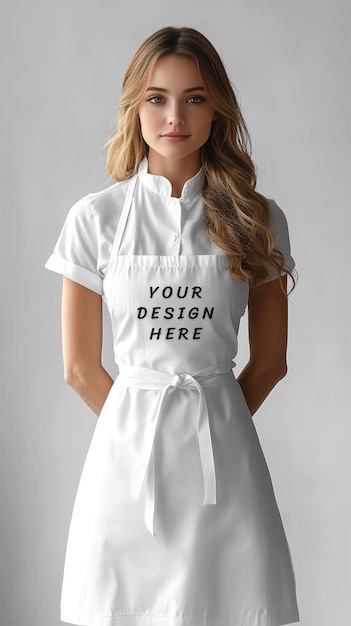 White Apron Mockup – Free Download