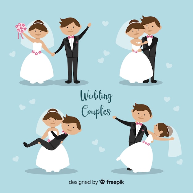 Wedding Couple Character Collection – Free Download