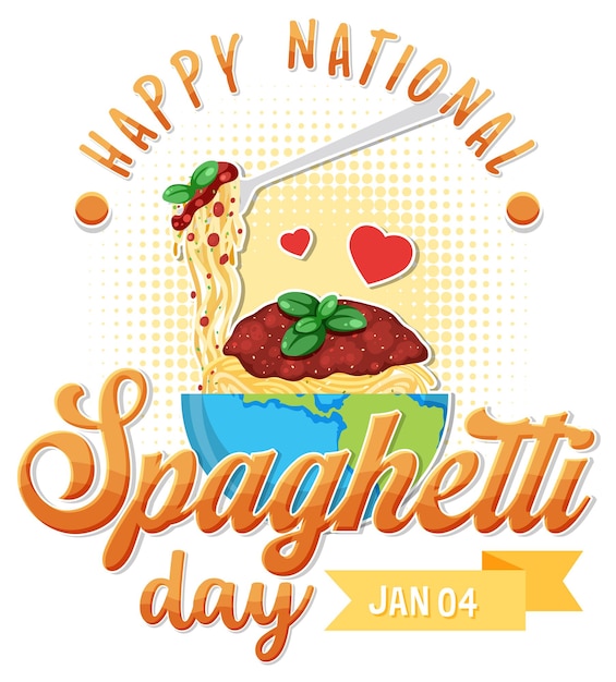 National Spaghetti Day Banner Design – Free Download