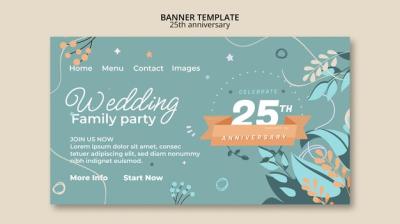 Silver Anniversary Landing Page Template – Free Download