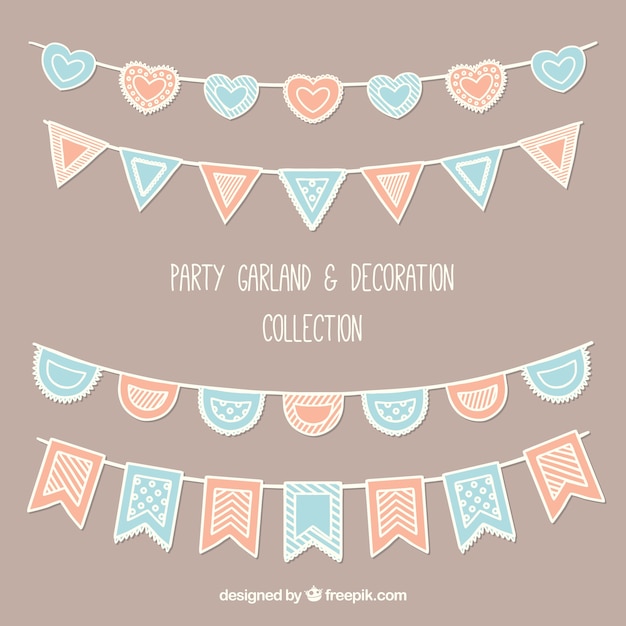 Vintage Style Party Wreaths Collection – Free Download