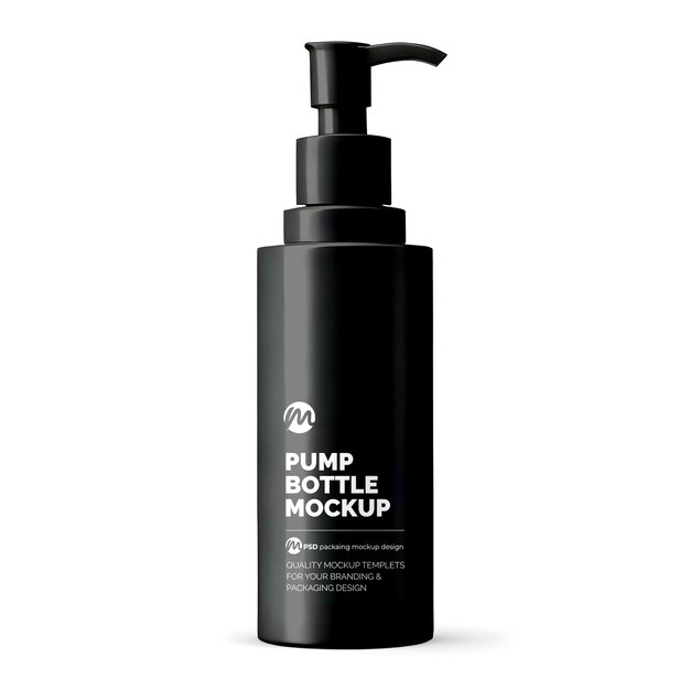 Cosmetic Pump Bottle Mockup – Free Download