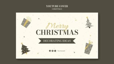 Christmas Celebration YouTube Cover Template – Free Download