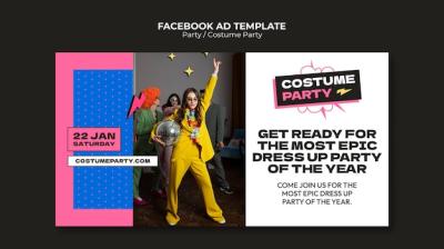 Costume Party Template Design – Free to Download