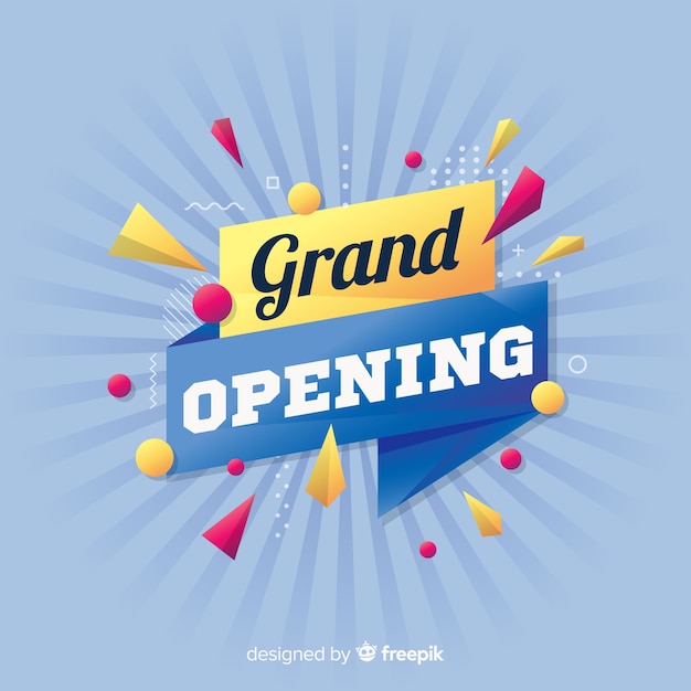 Sunburst Effect Grand Opening Background – Free Download