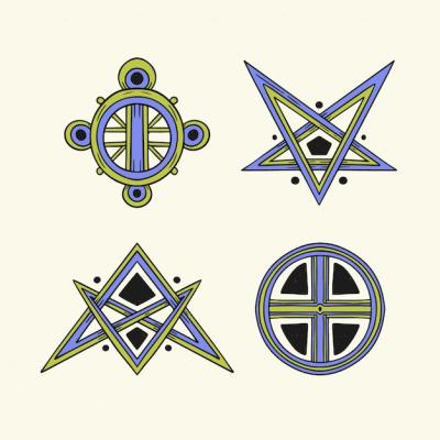 Hand Drawn Wiccan Symbols – Free Download Free Stock Photo