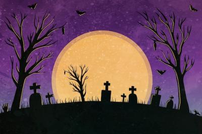 Watercolor Halloween Background – Free Download