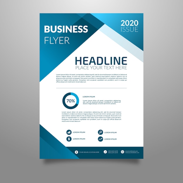 Abstract Business Flyer Template – Free Download