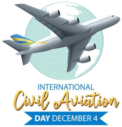 International Civil Aviation Day Icon Banner – Free Download