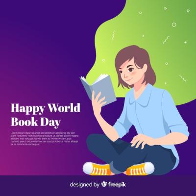 Flat World Book Day Background – Free Download, Download Free Stock Photo