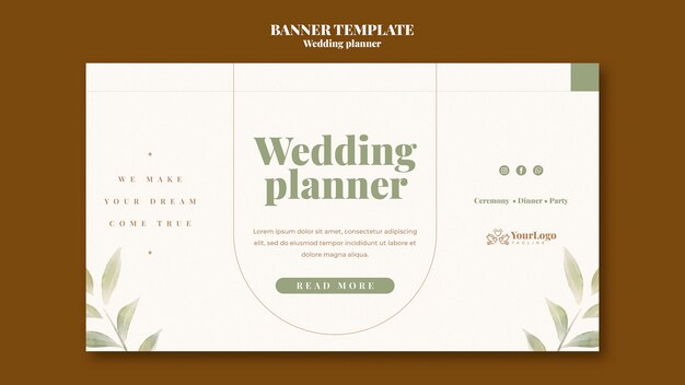 Wedding Planner Landing Page Template – Free Download