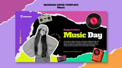 Flat Design Music Template – Free Stock Photo, Download Free