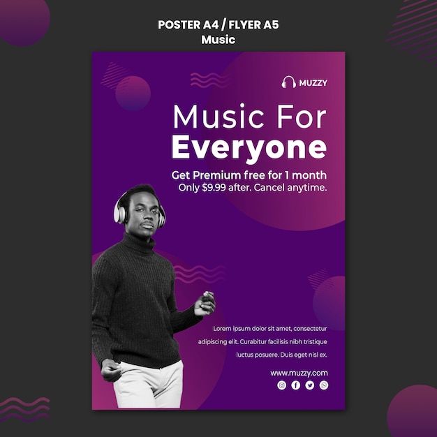 Music Listening Flyer Template – Free Download