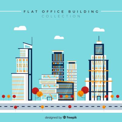 Office Building Set – Free Stock Photo for Download