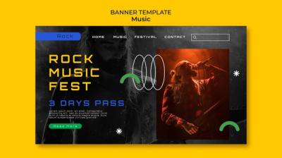 Music Show Landing Page Template – Free Download