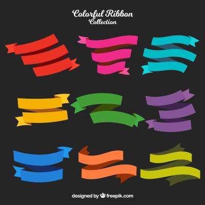 Colorful Ribbons Pack – Free Download for Stunning Designs