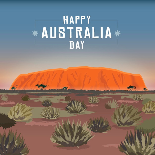 Flat Australia Day Illustration – Free Download