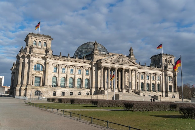 Berlin Reichstag Building Facade from Platz der Republik – Free Stock Photo, Download for Free