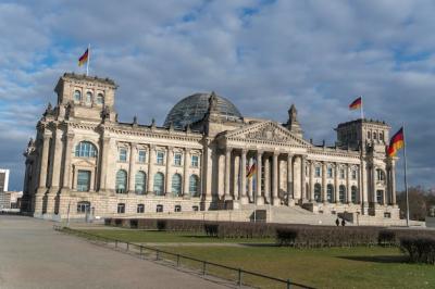 Berlin Reichstag Building Facade from Platz der Republik – Free Stock Photo, Download for Free