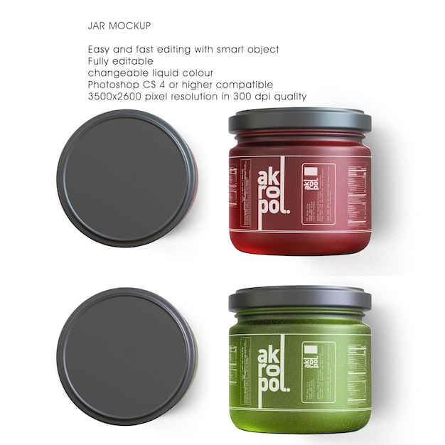 Jar Mock Up – Free to Download High-Quality Stock Photo