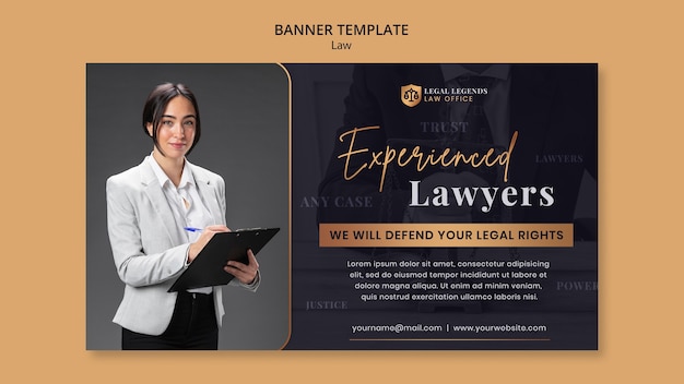 Law Banner Design Template – Free Download