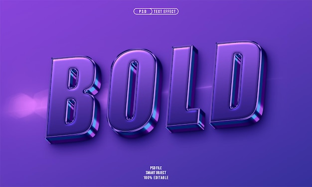 Bold 3D Editable Text Effect – Free to Download