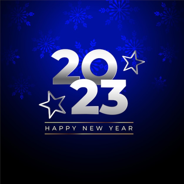 New Year Holiday Poster Design with Winter Snowflake Background – Free Download