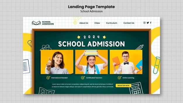 School Admission Template Design for Easy Customization – Free Download