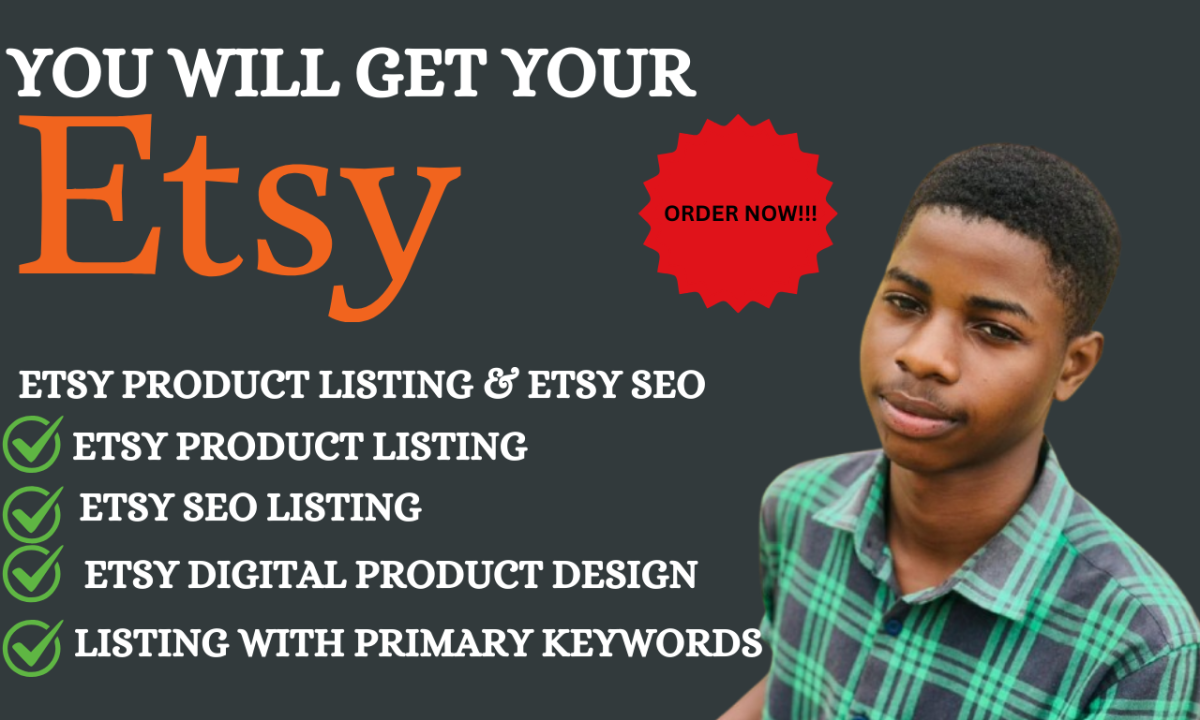 I Will Create Your Etsy Shop, Design Digital Planners, Optimize Product Listings, and Enhance Etsy SEO