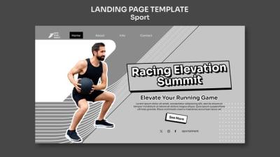 Sport Template Design for Creative Projects – Free Download