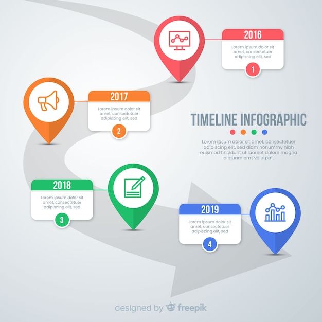 Professional Infographic Timeline – Free Download