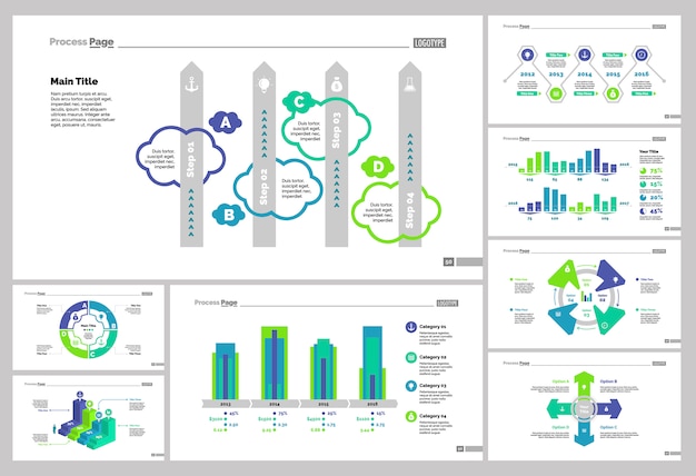 Discover Eight Analysis Slide Templates Set for Free Download