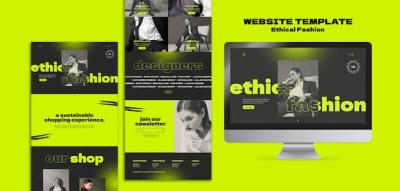 Ethical Fashion Website Design Template – Free Download