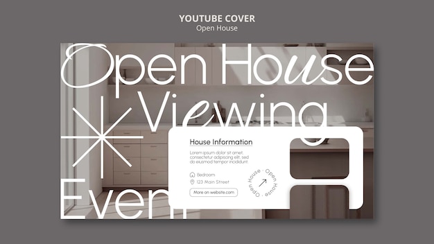 Open House Template Design – Download Free Stock Photos