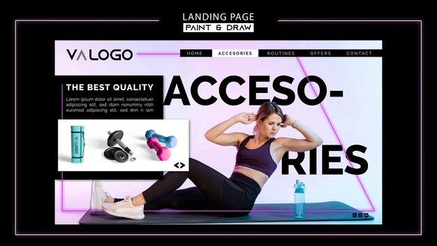 Fitness Training Landing Page Template – Free Download