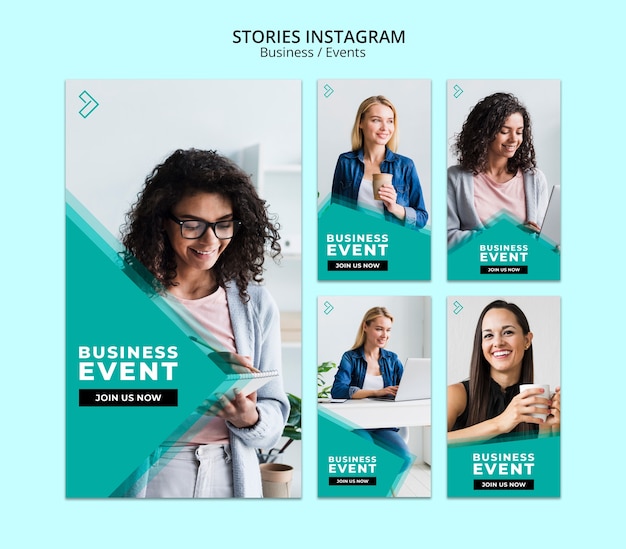 Creative Business Instagram Stories Template for Free Download