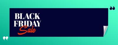 Black Friday Sale Paper Curl Banner – Free Download