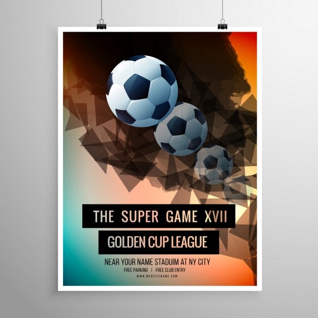 Soccer Poster Featuring Balls – Free Download