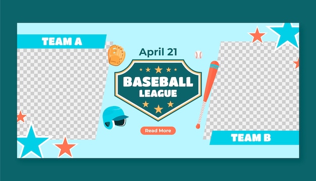 Baseball Banner Template Design – Free Download