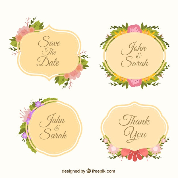 Decorative Flower Stickers – Free Download