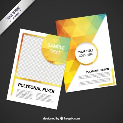 Polygonal Flyer Template – Free Download