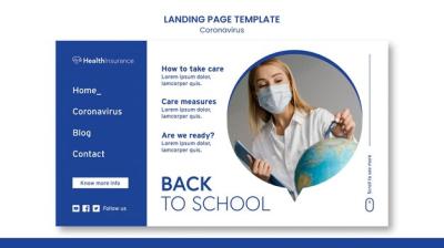 Back to School Landing Page – Free Download