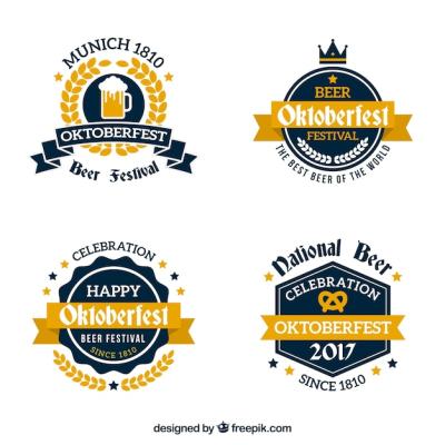 Elegant Oktoberfest Badges – Free Download